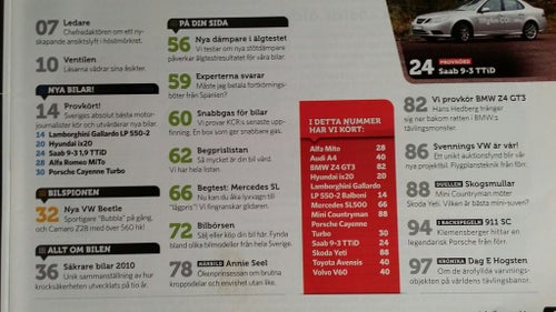 Teknikens Värld nr 23 2010: Saab 9-3 TTiD, Toyota Avensis, Volvo V60, Audi A4