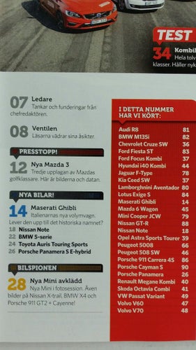 Teknikens Värld 16 2013: Porsche 911 Carrera 4S + Cayman S, Ford Fiesta ST