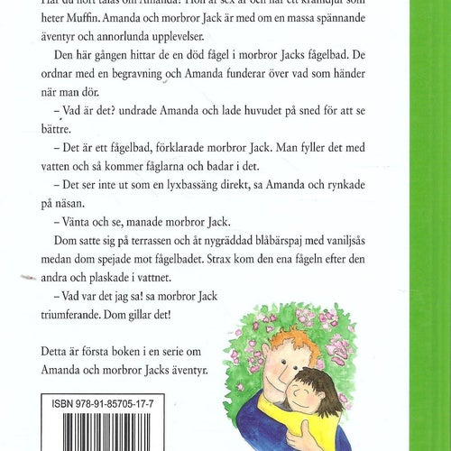 Amanda och fågelbadet