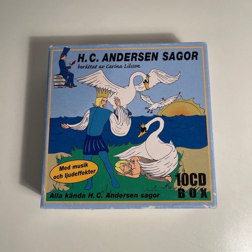 Ljudbok på CD - HC Andersen Sagor. 10 cd Box! Alla kända H.C. andersen sagor