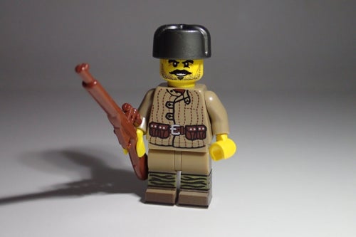 Custom LEGO minifigur - Rysk soldat, Andra världskriget