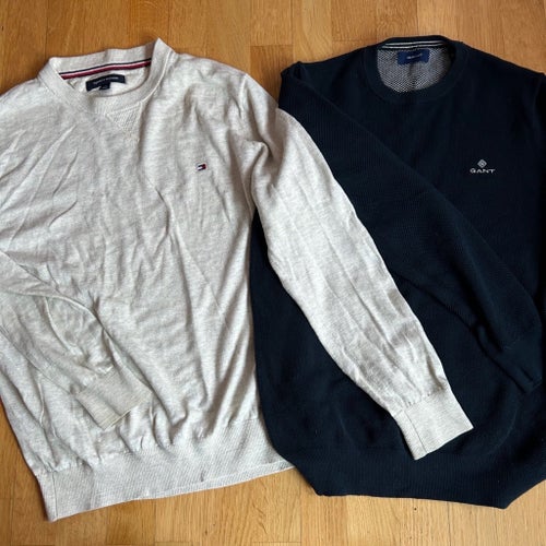 2 tröjor Gant och Tommy Hilfiger small herr