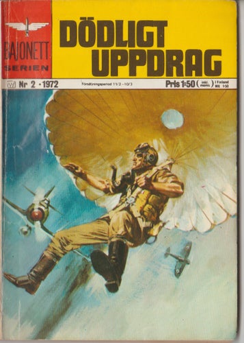 DÖDLIGT UPPDRAG, Bajonettserien Nr 2, 1972 FN (FIne)