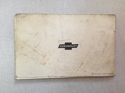 1967 Chevrolet Owner's Manual