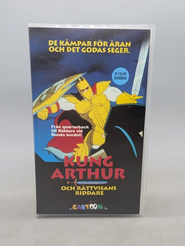 Kung Arthur och Rättvisans Riddare - Svenskt tal - VHS