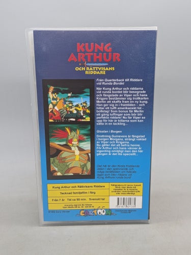 Kung Arthur och Rättvisans Riddare - Svenskt tal - VHS