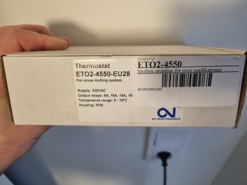 OJ Electronics ETO2-4550-EU28 Termostat för snösmältningssystem