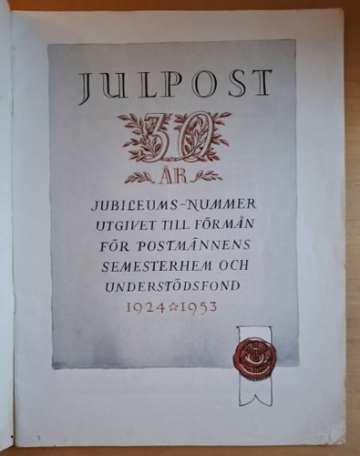 Julpost Jubileumsnummer: 1924-1953