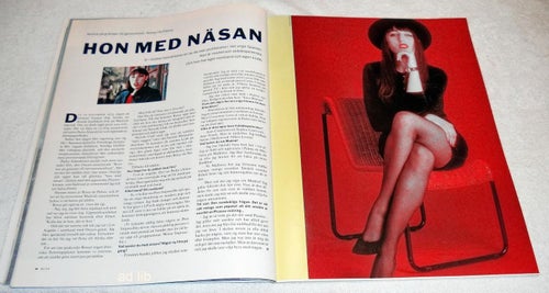 ROSSY DE PALMA - HON MED NÄSAN, TIDNINGSARTIKEL 1989