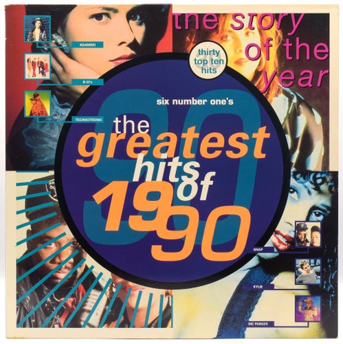 Various - The Greatest Hits of 1990 - Dobbelt LP - UK 1990 (STAR 2439) EX/EX