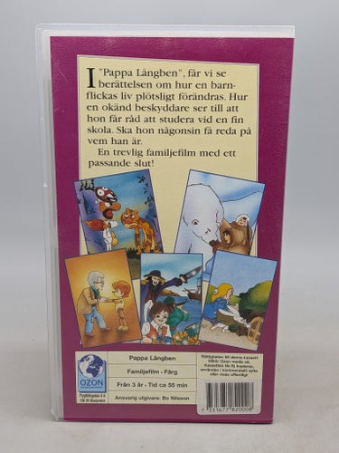 Pappa Långben - Svenskt tal - VHS