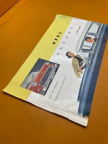 Opel Rekord p1 försäljnings broschyr
