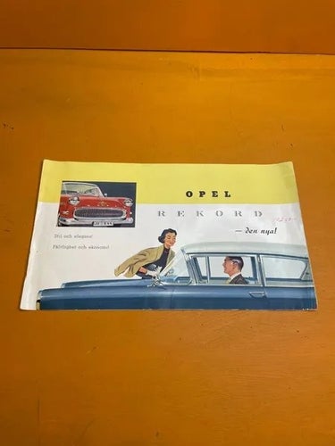 Opel Rekord p1 försäljnings broschyr