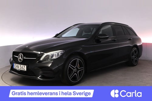 Mercedes-Benz C-klass 300 T e AMG Cockpit Drag Night Kamera