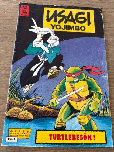 Usagi Yojimbo serietidning nr 2 1991