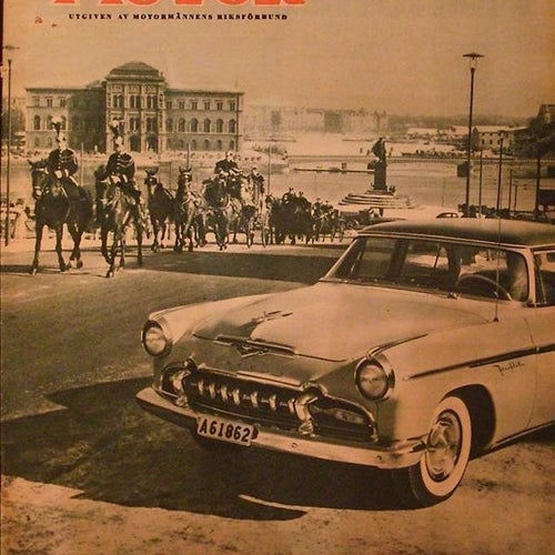 MOTOR 1955/15. Opel Olympia Rekord. Bilstatistik. Trafikpropositionen. Båtar.
