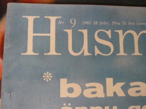 HUSMODERN, NR 9 - 1961, TIDNING