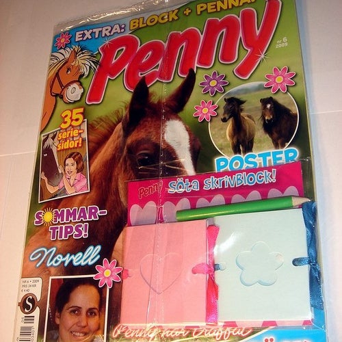 PENNY I ORIGINAL PLAST med leksak 2009 nr 6 SKRIVBLOCK