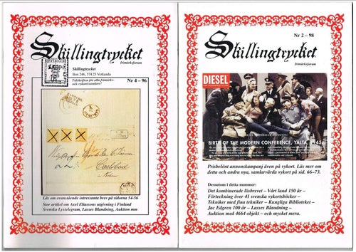 SKILLINGTRYCKET frimärksforum 1996-2011 – 24 tidningar