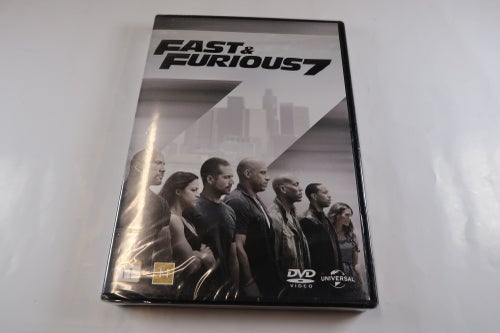 Fast & Furious 7 (DVD) OBS! NY, INPLASTAD