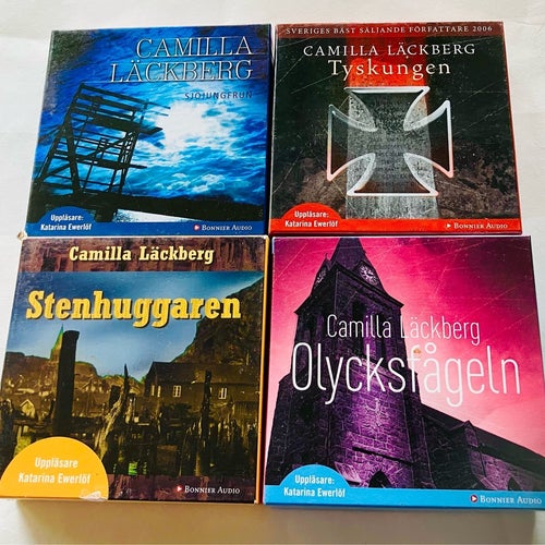 4 st ljudböcker av Camilla Läckberg