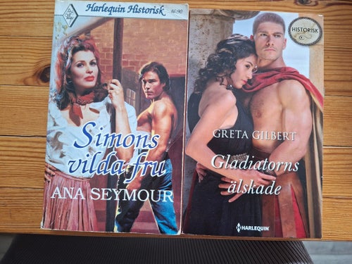 2 st Historiska Simons vilda fru av Ana Seymour, 1990Gladiatorns älskade