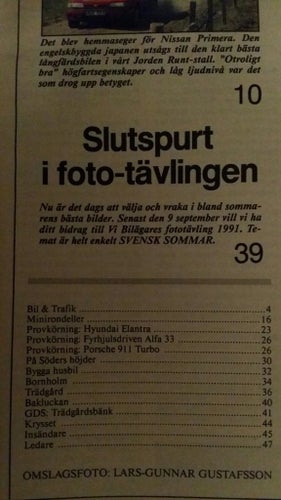 Vi bilägare nr 15-16 1991: Audi 100 2,3E, Alfa 33 S QV P4, Porsche 911 Turbo