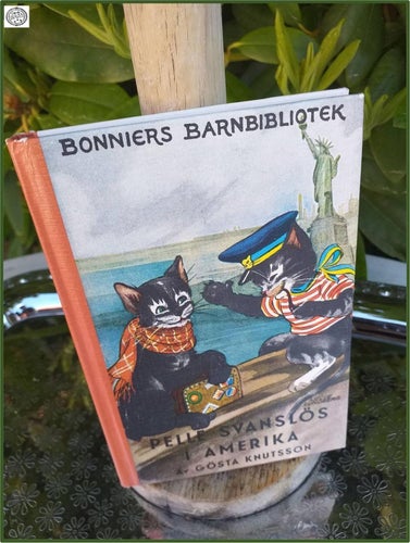Pelle Svanslös i Amerika av Gösta Knutsson tryckt 1977 Sällsynt raritet VINTAGE