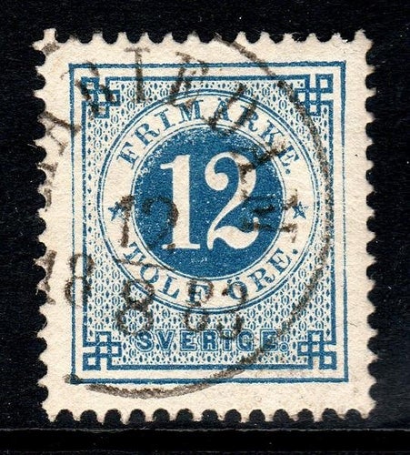 F.32, 12 öre Ringtyp T.13, MARIEDAM 12-8-83 [T/NÄ]