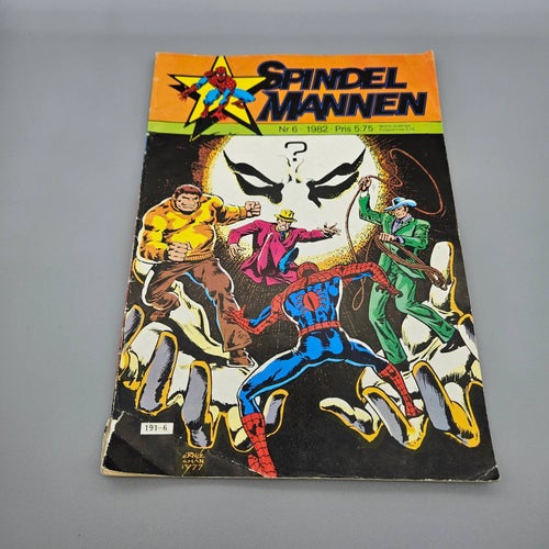 Spindelmannen Nr 6 1982 - Serietidning Marvel Spiderman