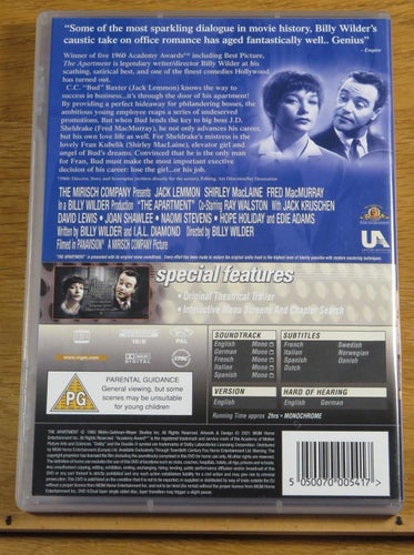 The Apartment Jack Lemmon Nyskick!