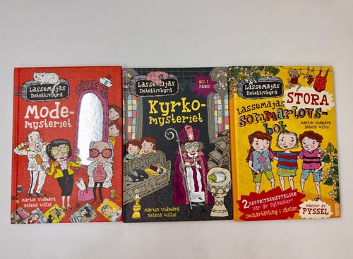 LasseMajas Detektivbyrå x3: Kyrkomysteriet, Modemysteriet, Sommarlovsboken 2022
