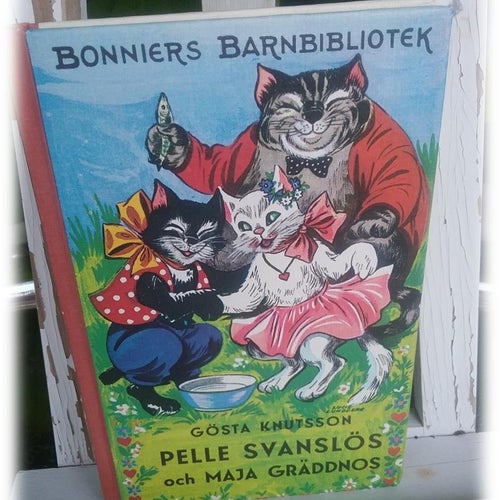 Pelle Svanslös och Maja Gräddmos Bonniers Barnbibiliotek 1978