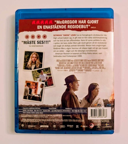 AMERICAN PASTORAL - Spegelblank Bluray - billig frakt 12 kr !!!