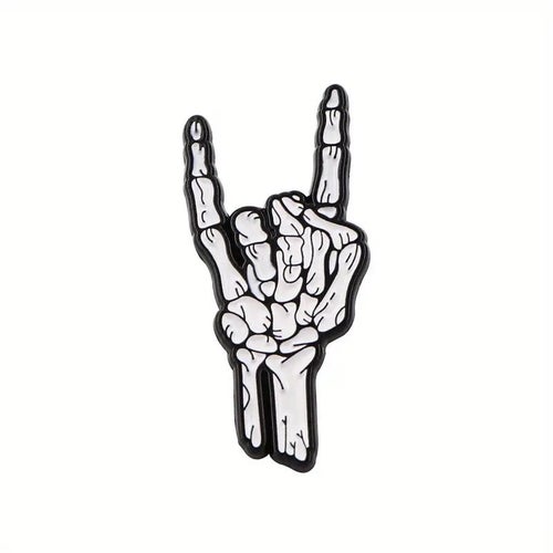 Brosch - Pin - Rockande Skeletthand
