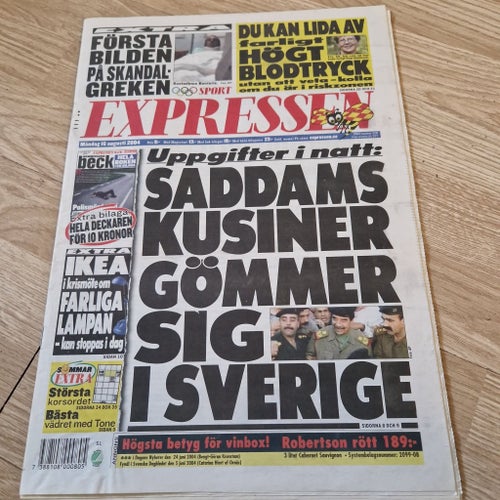 Expressen tidning från 2004