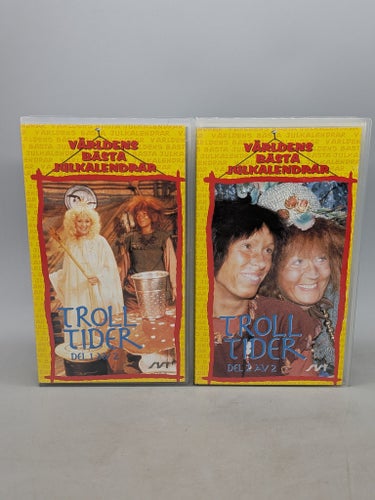 Världens Bästa Julkalendrar - Trolltider Del 1 & 2 - VHS