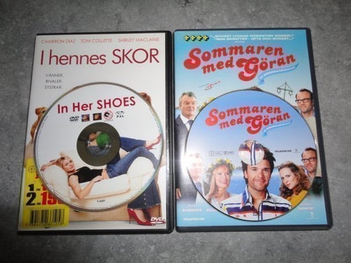 2 st DVD Filmer I hennes skor och Sommaren med Göran.