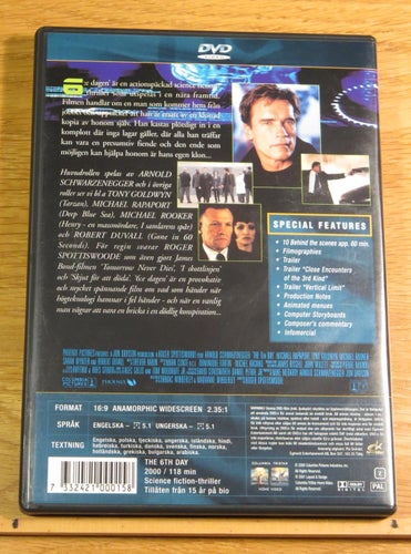 6:e dagen 6th day Arnold Schwarzenegger Nyskick!