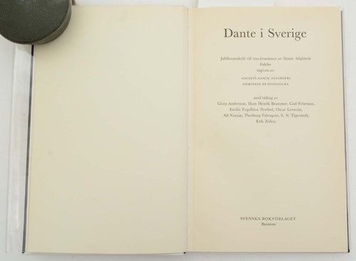 Dante i Sverige : jubileumsskrift till 700-årsminnet av Dante Alighieris födelse