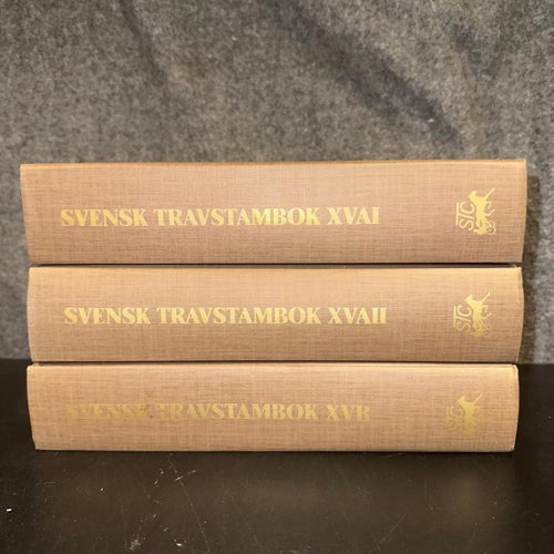 3 st. Svensk travstambok