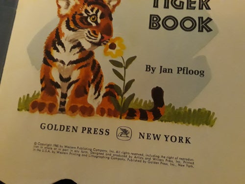 sagobok THE TIGER BOOK 1965 GOLDEN PRESS NEW YORK