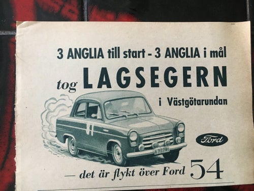 Ford Anglia 1954 annons