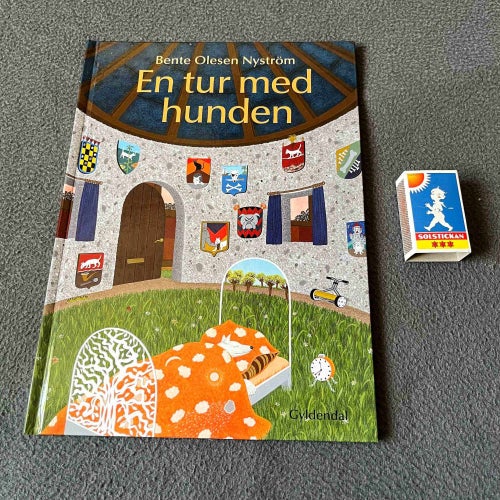 En tur med hunden - Barnbok bilderbok Saga