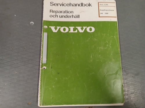 Volvo 240 - "grönt häfte" Kopplingsschema 240 1986 (128 s)