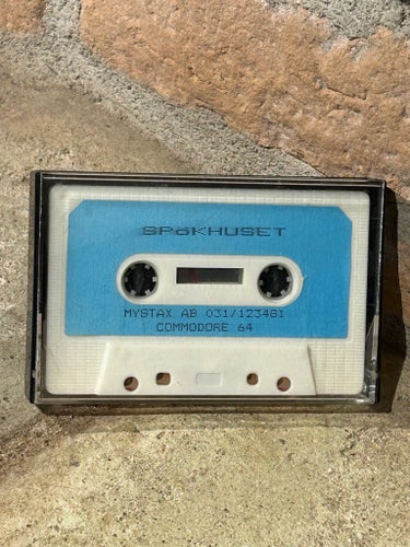 Spökhuset - Commodore 64 kassettband, Mystax