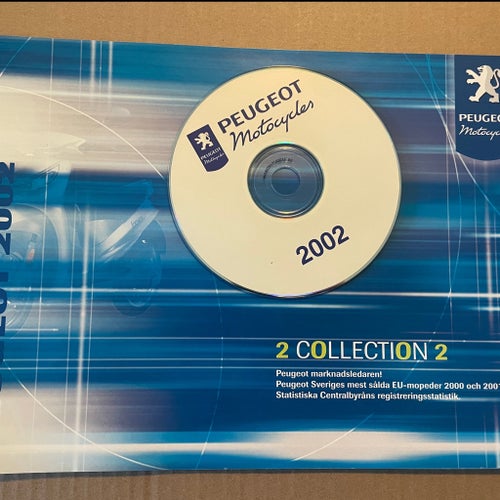 Broschyr och CD Peugeot Motorcycles 2002 Collection 2 CD-ROM
