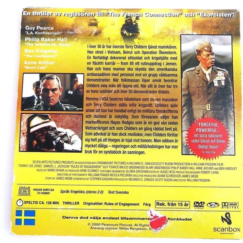 Rules of Engagement - Krigets Regler - DVD. NYSKICK.