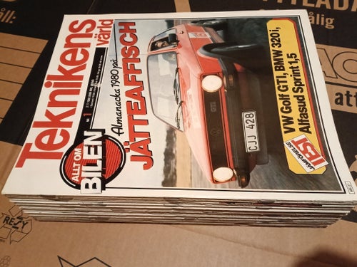 Allt om Bilen - Teknikens Värld Komplett Årgång 1980