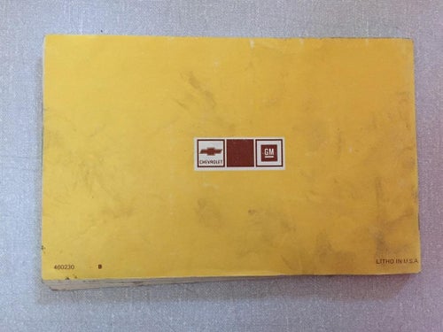 1977 Chevrolet Light Duty Truck Owner's & Driver's Manual